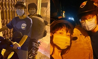 MC Thảo Vân dù 'tủi thân' vẫn làm shipper cùng con trai đi tặng quà bạn gái