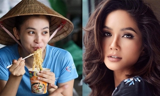 Hôm qua sao làm gì (29/9): Tiểu Vy đội nón lá ăn mì tôm, H'Hen Niê quyến rũ