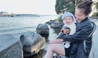 Giống Hòa Minzy, An Nguy chịu cảnh hói đầu vì 'tóc rụng một nùi' sau sinh