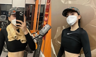 Hoa hậu Kỳ Duyên giảm 5 kg/tháng, tự tin khoe cơ bụng săn chắc