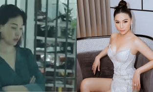 Quỳnh Thư nói gì khi lộ mặt trong clip tiễn chồng D.L.A về từ nhà riêng?