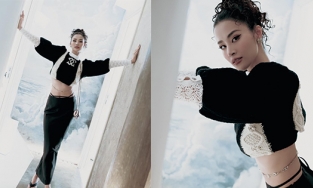 Đông Nhi tự tin khoe eo thon khiến fan trầm trồ: 'Không giống mẹ một con'