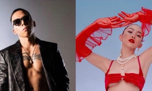 Tóc Tiên đắc ý khi thấy ông xã Hoàng Touliver lên tạp chí khoe ngực trần