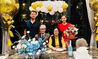 Lã Thanh Huyền được bố mẹ chồng cưng chiều, mở tiệc lộng lẫy mừng sinh nhật con dâu