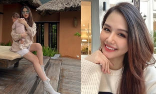 Lâu lâu mới lên sóng, cô dâu nghìn tỷ Phanh Lee lộ dấu vết 'bỉm sữa': Móng cụt, tóc hai màu