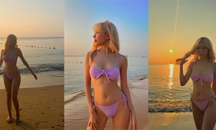 Hậu tin đồn hẹn hò 16 Typh, Min tung loạt ảnh 'em đang 18' trong bộ áo tắm hồng bé xíu