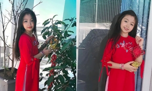 Con gái Elly Trần trổ mã cao ráo ở tuổi lên 7, thừa hưởng nhiều nét đẹp của mẹ