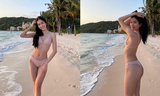 Hôm qua sao làm gì (23/1): Á hậu Phương Anh tự tin để lộ da rạn khi diện áo tắm