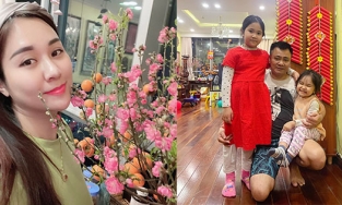 Vợ kém 12 tuổi của NSND Tự Long trang hoàng nhà cửa ấm cúng đón Tết