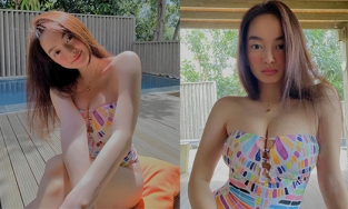 Kaity Nguyễn diện đồ bơi, o ép vòng 1 sau khi phẫu thuật thu nhỏ