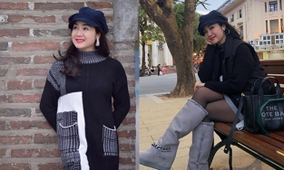 NSND Thu Hà trẻ đẹp, sành điệu bất chấp tuổi 53