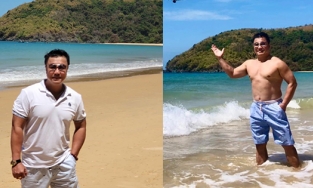 Lý Hùng - Nam thần màn ảnh Việt thập niên 90 - khoe thân hình săn chắc, cơ bắp cuồn cuộn ở tuổi U60