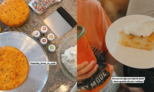 Tăng Thanh Hà làm bánh sinh nhật cho con, phản ứng của Richard rất bất ngờ