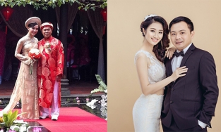 2 nàng hậu cưới luôn người trong BTC sau khi đăng quang: Thiên Lý thành bà chủ, Thu Ngân an phận