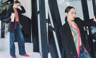 Bảo Anh diện phong cách sơ mi hở rốn đi làm nhưng thực ra là muốn khoe vừa lên chức bà chủ công ty