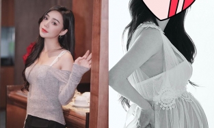 Nửa đêm, Quỳnh Kool bất ngờ đăng ảnh bụng bầu full không che