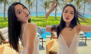 Bích Phương 'chiêu đãi' fan loạt ảnh đi biển quyến rũ, hẹn ngày chơi game lại