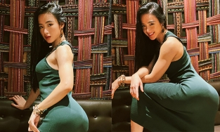 Bỏ tu hành, Angela Phương Trinh zoom cận vòng 3 rộng 1 mét không thua kém Kim Kardashian