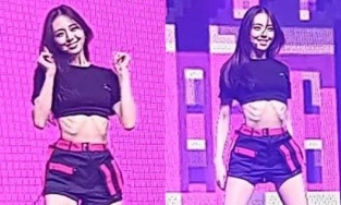 Idol Hàn Yuna (ITZY) lộ vòng eo lồi xương sườn trên sân khấu