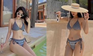 Hôm qua sao làm gì (3/5): Cháu dâu GS Văn Như Cương mặc áo tắm khoe dáng quyến rũ