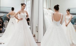 Ngô Thanh Vân mặc chiếc váy cưới nửa tỷ giống Son Ye Jin