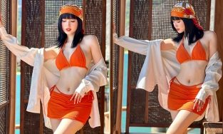 Tâm Tít mặc áo tắm hai mảnh, chứng minh đẳng cấp hotgirl số 1 Hà Thành dù đã 1 nách 2 con