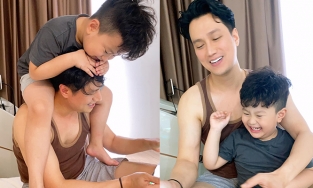 Việt Anh than mệt vì chơi với con 2 tiếng, vợ cũ lập tức bóc mẽ '2 tiếng hay 2 phút?'