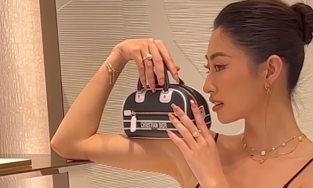 Lương Thùy Linh mua 1 cái túi hiệu mà thấy 'ví hơi đau' dù là con gái Giám đốc kho bạc