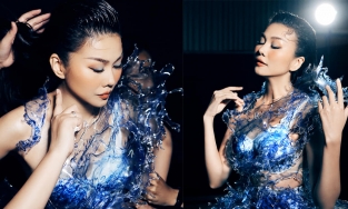 Hôm qua sao làm gì (27/5): Thanh Hằng diện trang phục 10kg làm từ nhựa vụn tái chế