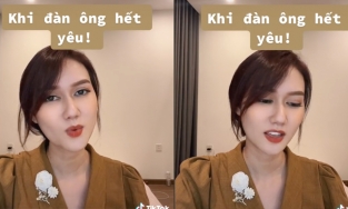 Chia tay Đình Tú, Hương Giang lên mạng tám chuyện 'Khi đàn ông hết yêu'