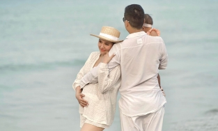 Phanh Lee mang bầu lần 2, công khai loạt ảnh cực tình bên chồng đại gia