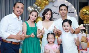 Vợ chồng Chí Anh dự tiệc mừng sinh nhật con gái Khánh Thi - Phan Hiển