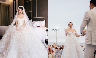 Đại gia U50 khóc khi nhìn thấy Minh Hằng mặc váy cưới