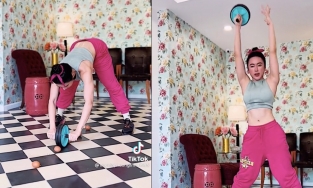 Angela Phương Trinh thử thách tập gym 'tự chế' với trứng gà