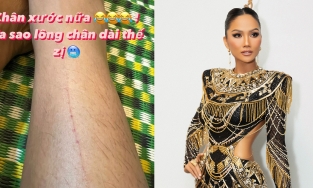 Hoa hậu H'Hen Niê khiến fan kinh ngạc vì đôi chân rậm lông