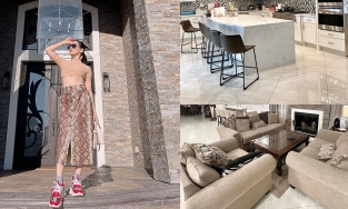 Lệ Quyên khoe cận từng ngóc ngách trong căn biệt thự triệu đô ở Mỹ