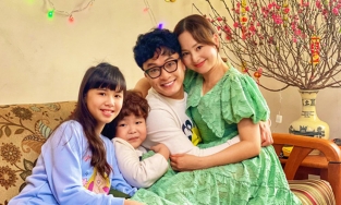 Lan Phương đặc biệt cảm ơn Hồng Đăng sau khi đóng máy Thương ngày nắng về