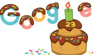 Google kỷ niệm sinh nhật lần thứ 23 với Doodle đặc biệt hình bánh sinh nhật 