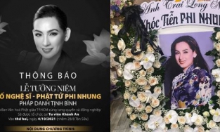 Thông tin chính thức về lễ tưởng niệm của ca sĩ Phi Nhung
