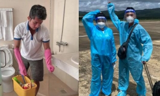 Hình ảnh Lương Bằng Quang và Ngân 98 được 'giải cứu' sau 4 tháng kẹt trên đảo, phải cọ toilet