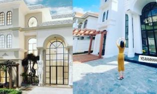 Lâm Bảo Châu đi 'thị sát' căn bạch dinh đang hoàn thiện của Lệ Quyên