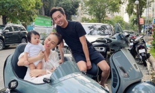 Cường Đô La 'khẳng định chủ quyền' với con gái Suchin