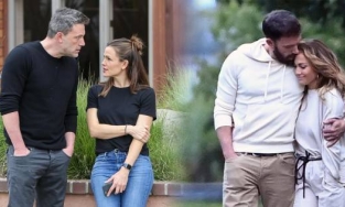 Ben Affleck dắt tình mới và vợ cũ đưa con đi chơi Halloween, cả nhà cùng vui