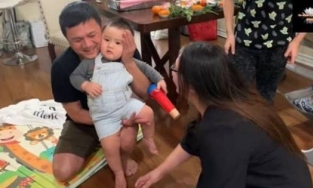 Chồng cũ Phi Nhung lộ diện trong tiệc thôi nôi cháu ngoại