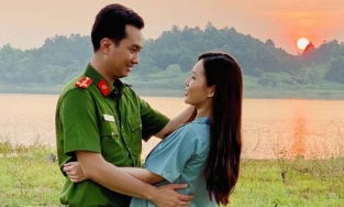 Ngọc Anh - nữ y tá 'Phố trong làng' - ăn ý khi đóng cảnh tình cảm với nam diễn viên có vợ Anh Tuấn