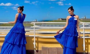 Lệch múi giờ, Đỗ Thị Hà phải canh đến sáng để đăng ảnh cho fan 