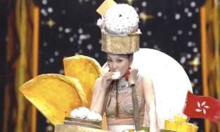 'Vựa muối' của Miss Grand - Hoa hậu Hong Kong - 'tấu hài' ngay trên sân khấu 