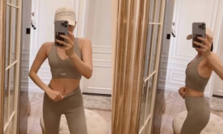 Lệ Quyên kéo quần khoe eo thon, ngầm phủ nhận tin đồn mang bầu