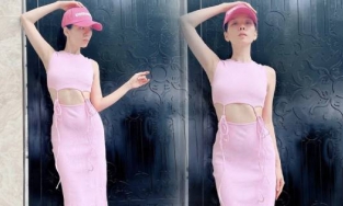 Lệ Quyên diện váy chỉ 190 ngàn đồng xuống phố, còn tự khen đẹp