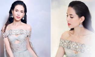 'Tiểu Long Nữ' Lý Nhược Đồng lên đồ như đi thi hoa hậu, 55 tuổi mà ngỡ 30 